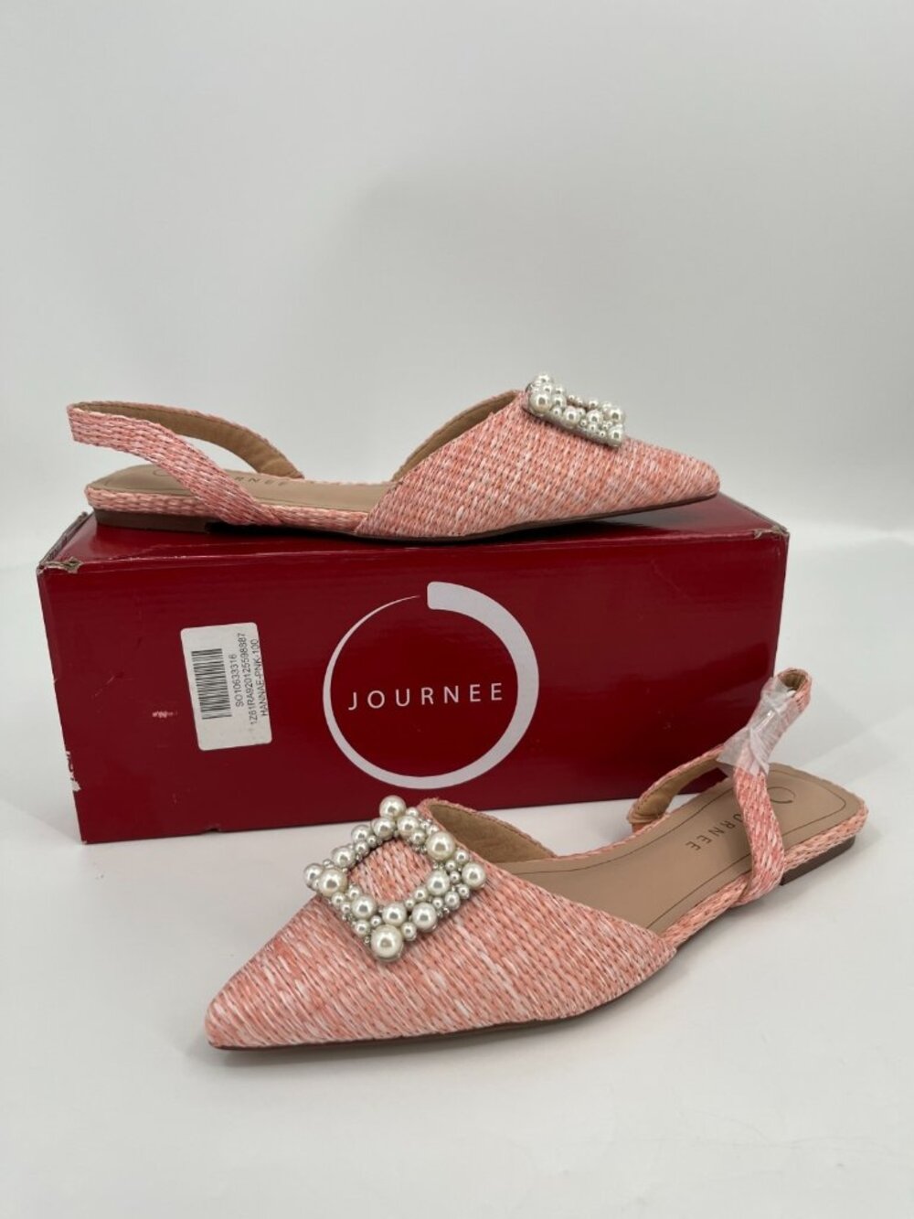 Journee Women's Hannae Flats - Size 10M - Pink - New In Box